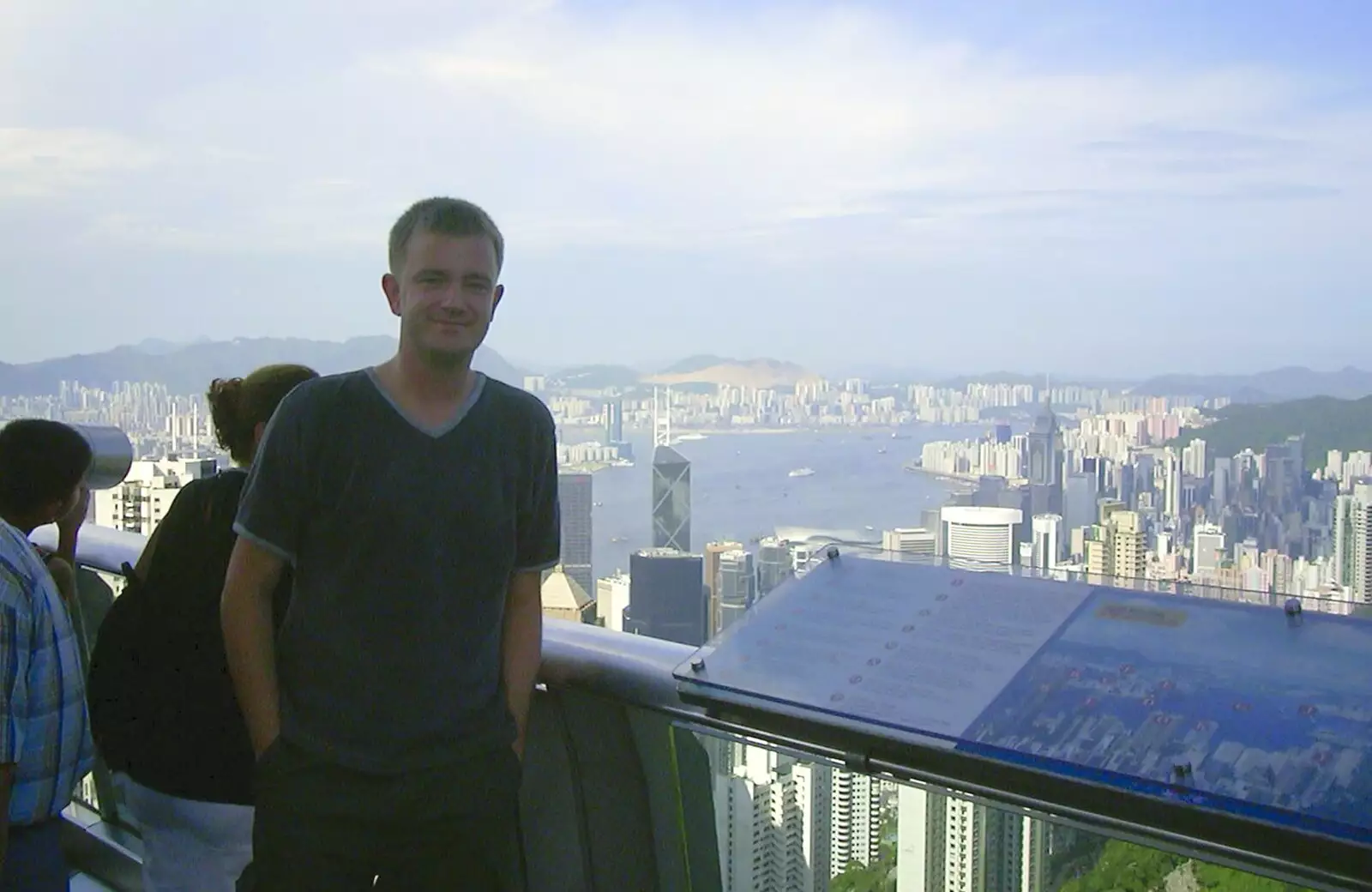 Nosher at the top of the peak, from A Trip to Hong Kong, China - 11th August 2001