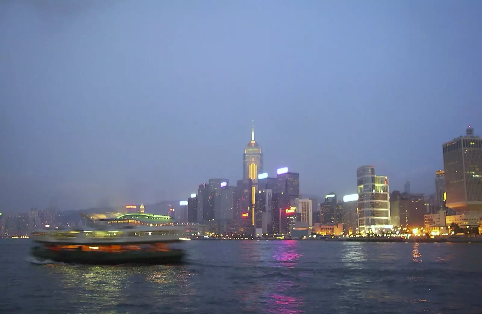 Another ferry streaks past, from A Trip to Hong Kong, China - 11th August 2001