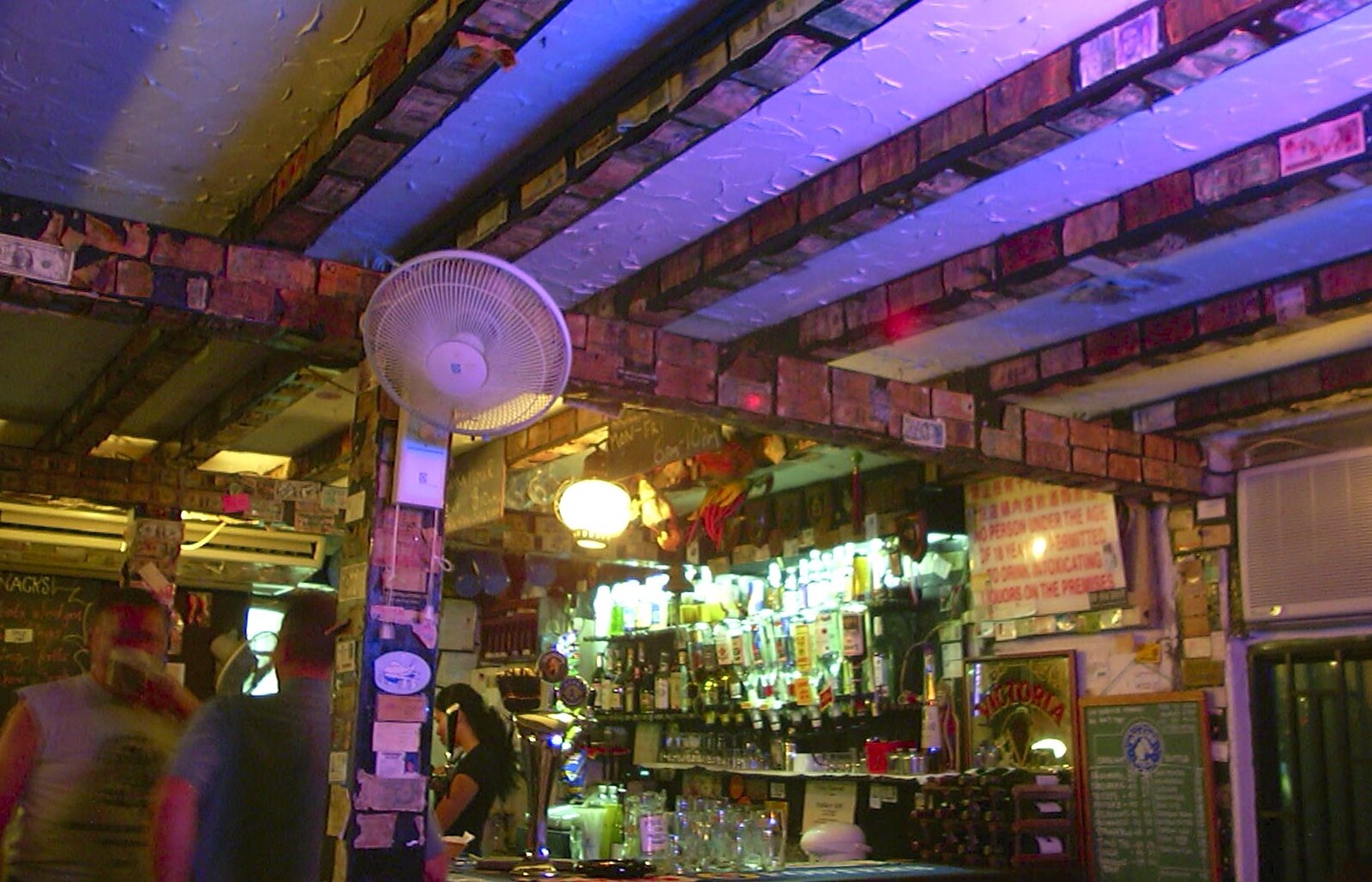A Trip to Hong Kong, China - 11th August 2001: The bar of our Stanley regular haunt