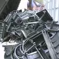 A pile of dismantled escalator stairs, A Trip to Hong Kong, China - 11th August 2001