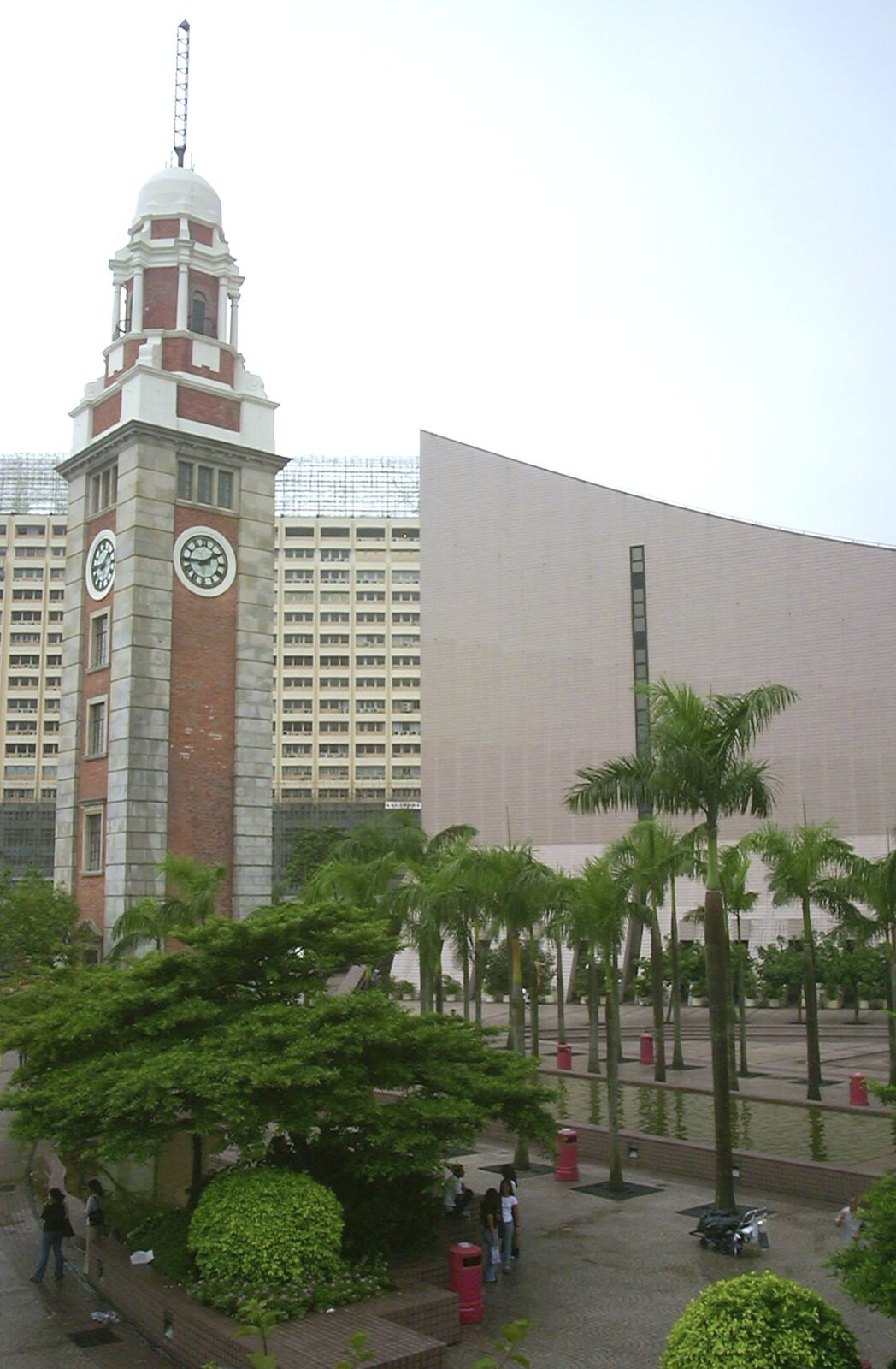 A Trip to Hong Kong, China - 11th August 2001: A clocktower in Kowloon