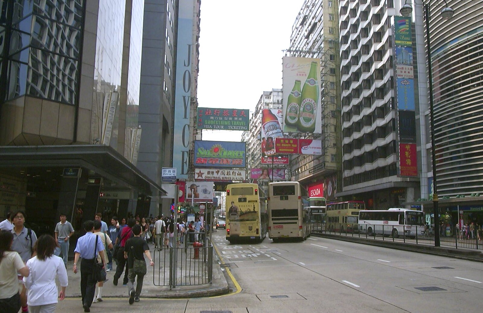 A Trip to Hong Kong, China - 11th August 2001: Near the bus station