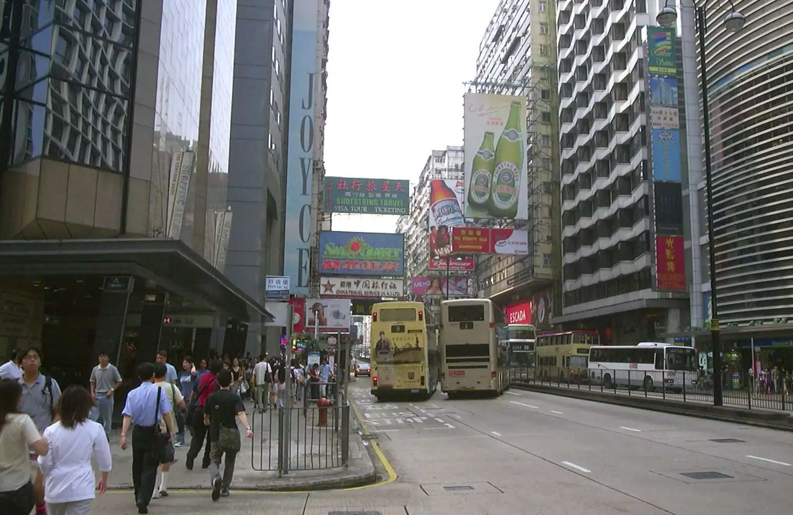 Near the bus station, from A Trip to Hong Kong, China - 11th August 2001