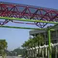 Brightly-coloured steelwork in Stanley, A Trip to Hong Kong, China - 11th August 2001