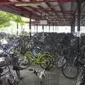 The world's biggest cycle shed, near Mui Wo ferry, Lantau Island and the Po Lin Monastery, Hong Kong, China - 14th August 2001