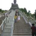 The many steps to Buddha, Lantau Island and the Po Lin Monastery, Hong Kong, China - 14th August 2001