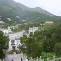 The view from the top, overlooking Po Lin, Lantau Island and the Po Lin Monastery, Hong Kong, China - 14th August 2001