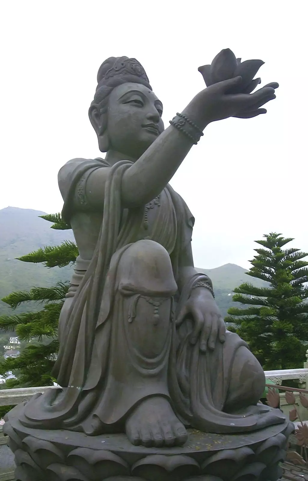 An offering to Buddha, from Lantau Island and the Po Lin Monastery, Hong Kong, China - 14th August 2001