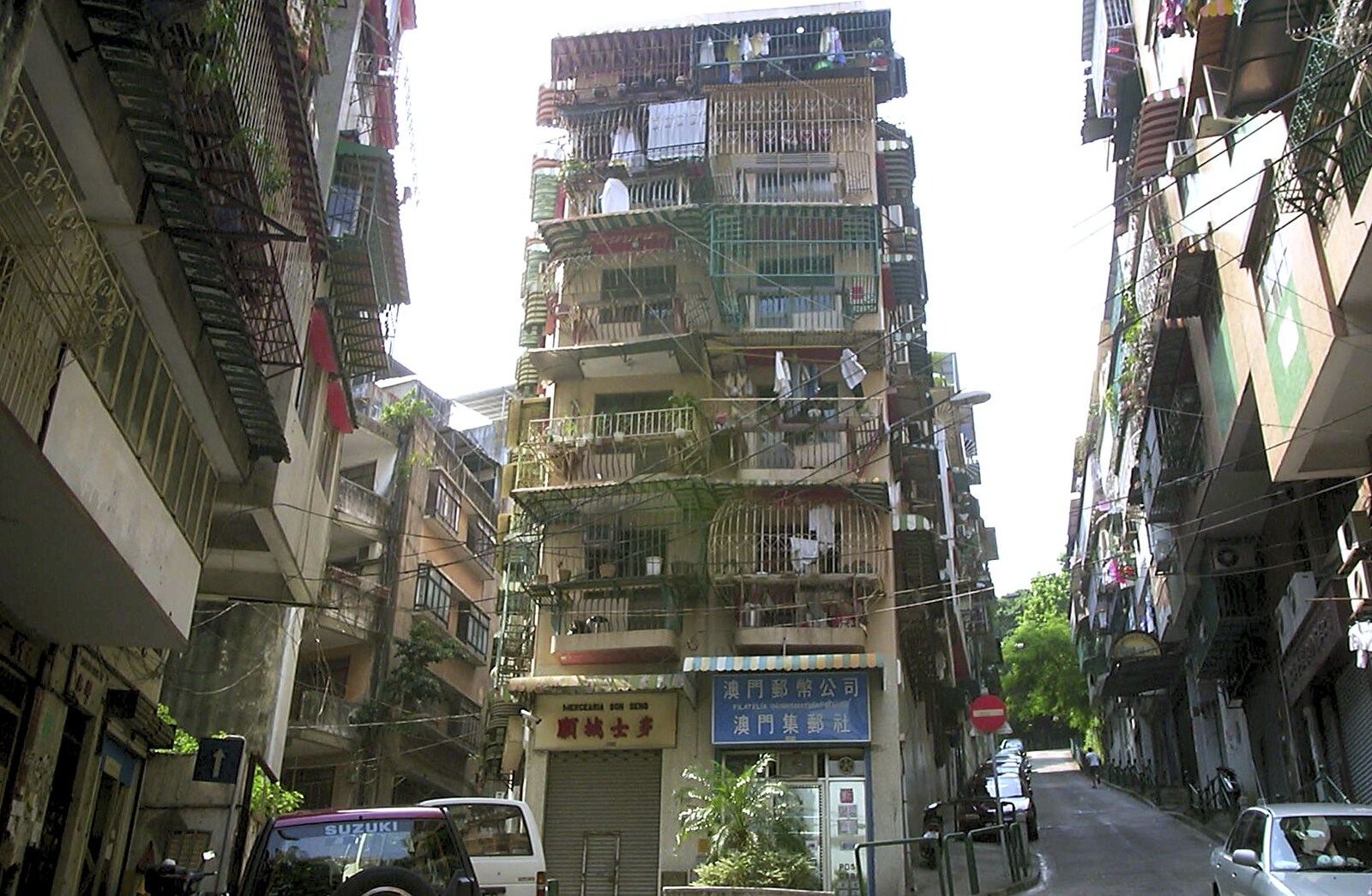 A Day Trip to Macau, China - 16th August 2001: Ramshackle houses