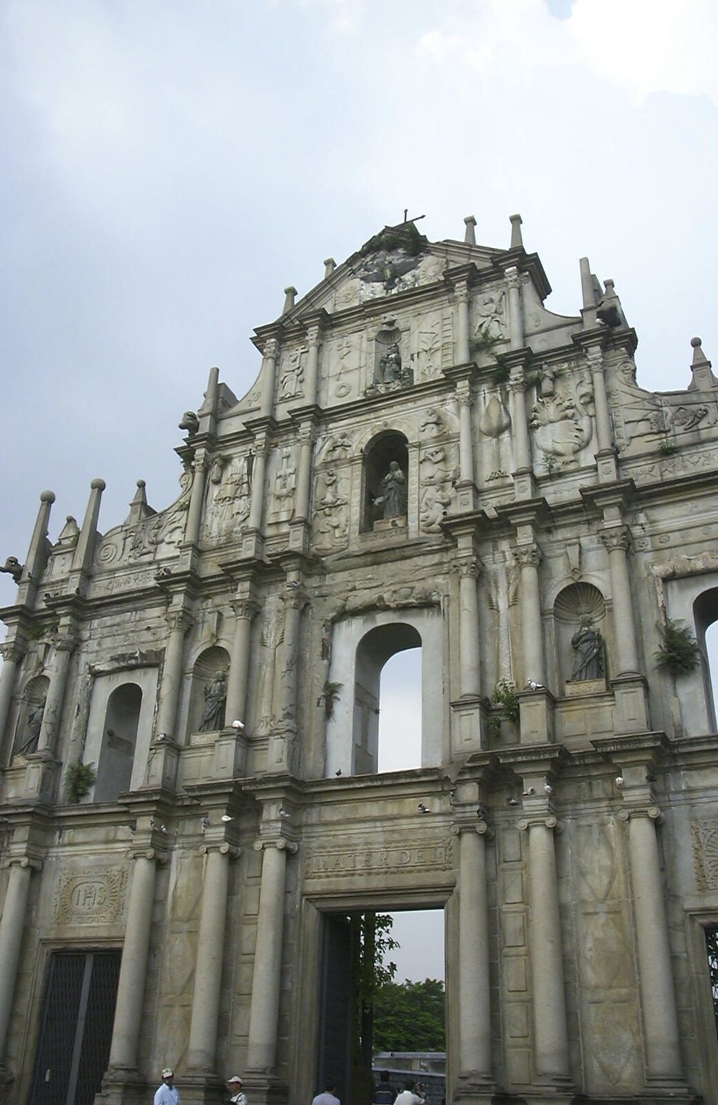 A Day Trip to Macau, China - 16th August 2001: The remaining façade of St. Paul's Church