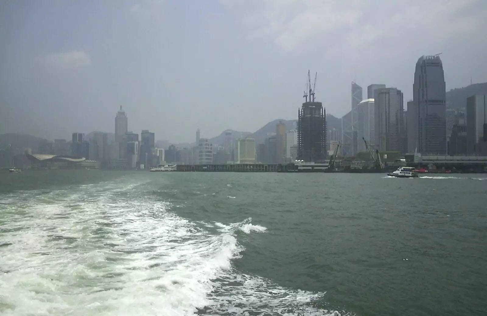 Looking back from the ferry, from Lamma Island, Hong Kong, China - 20th August 2001