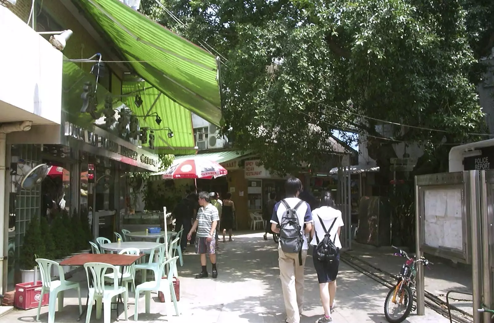 The leafy streets of Yung Shue Wan, from Lamma Island, Hong Kong, China - 20th August 2001