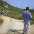 Walkers with umbrellas pass us by, Lamma Island, Hong Kong, China - 20th August 2001