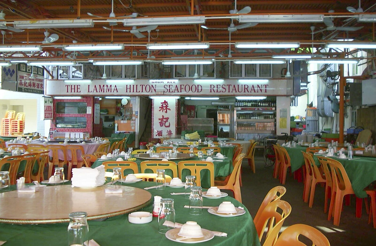 Lamma Island, Hong Kong, China - 20th August 2001: Inside the Lamma Hilton