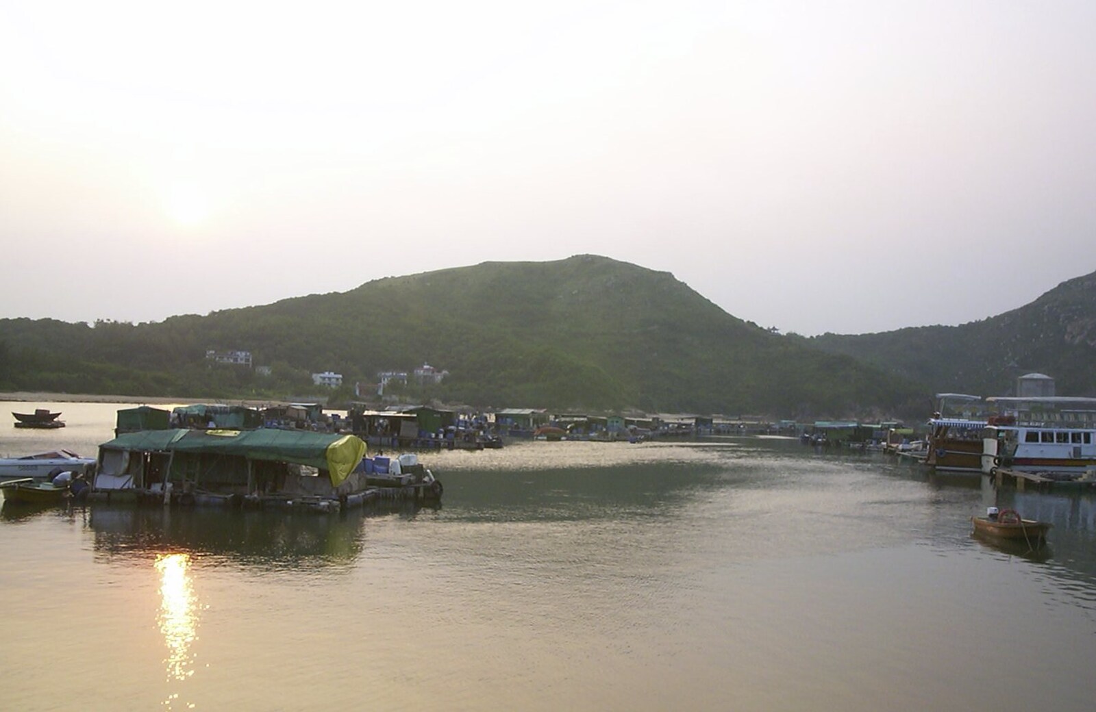 Lamma Island, Hong Kong, China - 20th August 2001: A view of the floating village
