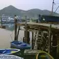 A man on the pier, Lamma Island, Hong Kong, China - 20th August 2001