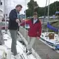 Paul and Stef check stuff out, A 3G Lab Sailing Trip, Shotley, Suffolk - 6th September 2001