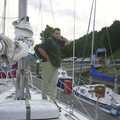 Dan surveys the scene, A 3G Lab Sailing Trip, Shotley, Suffolk - 6th September 2001
