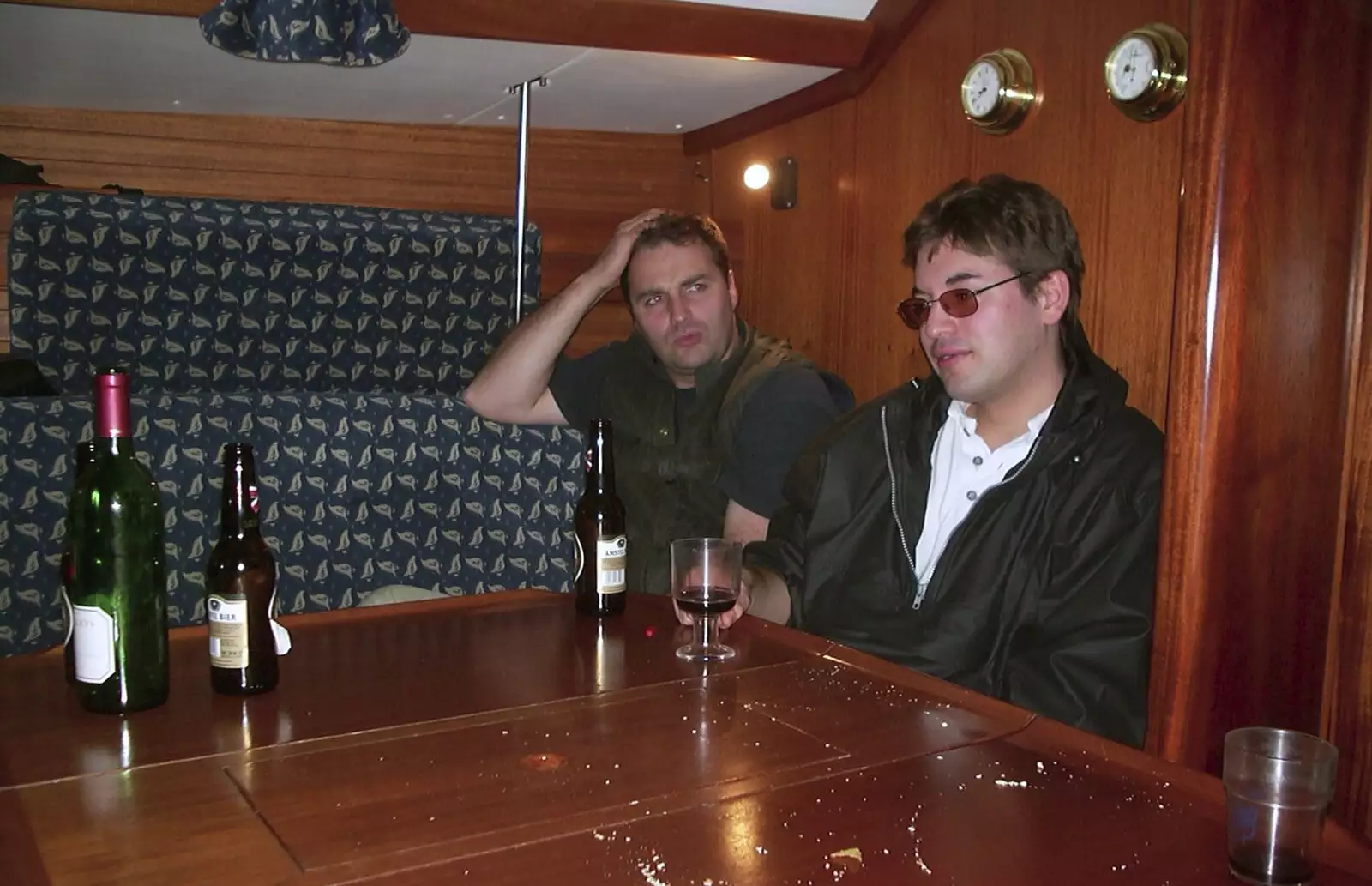 Dan and Gerard, from A 3G Lab Sailing Trip, Shotley, Suffolk - 6th September 2001