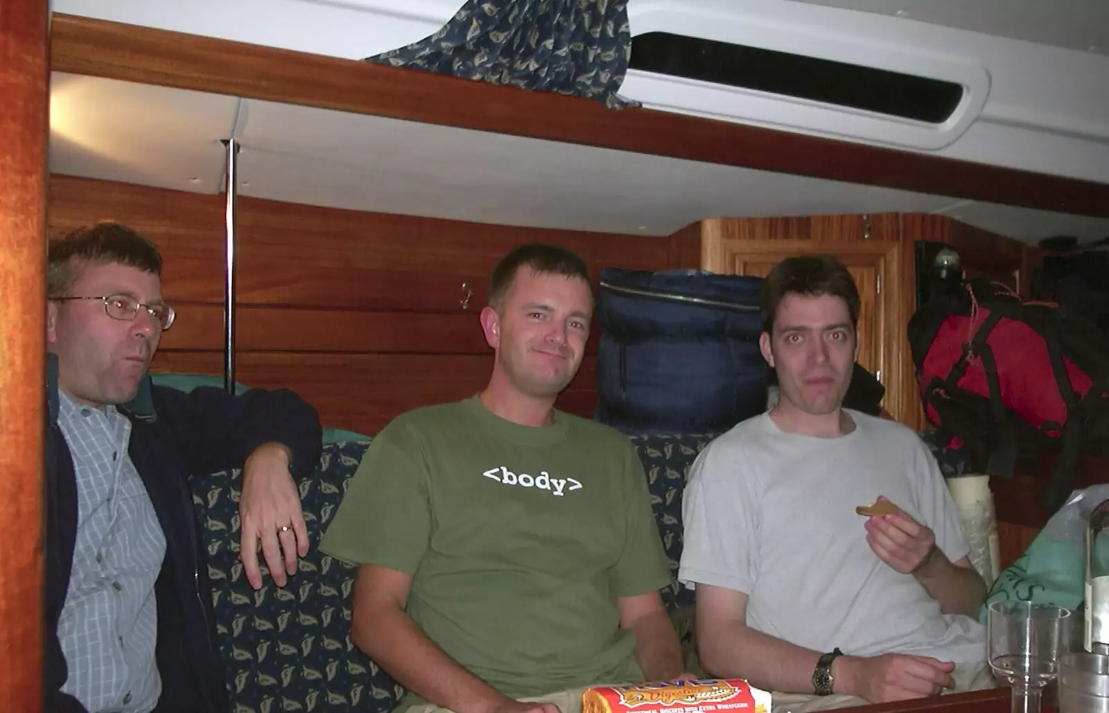 Nosher and Stef, from A 3G Lab Sailing Trip, Shotley, Suffolk - 6th September 2001