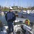 Nick stands astern, A 3G Lab Sailing Trip, Shotley, Suffolk - 6th September 2001