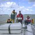 The boys on the boat, A 3G Lab Sailing Trip, Shotley, Suffolk - 6th September 2001