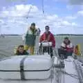 The boys on the boat, A 3G Lab Sailing Trip, Shotley, Suffolk - 6th September 2001