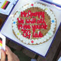 The leaving cake, Herr Gockeller leaves 3G Lab, Cambridge - 10th September 2001