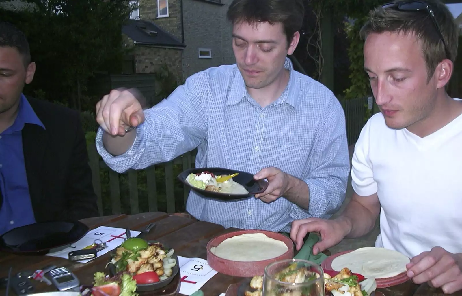 More food appears, from Herr Gockeller leaves 3G Lab, Cambridge - 10th September 2001