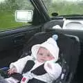 The baby takes preference in the front seat, Sean's New Sprog, New Milton and Hordle, Hampshire - 12th September 2001