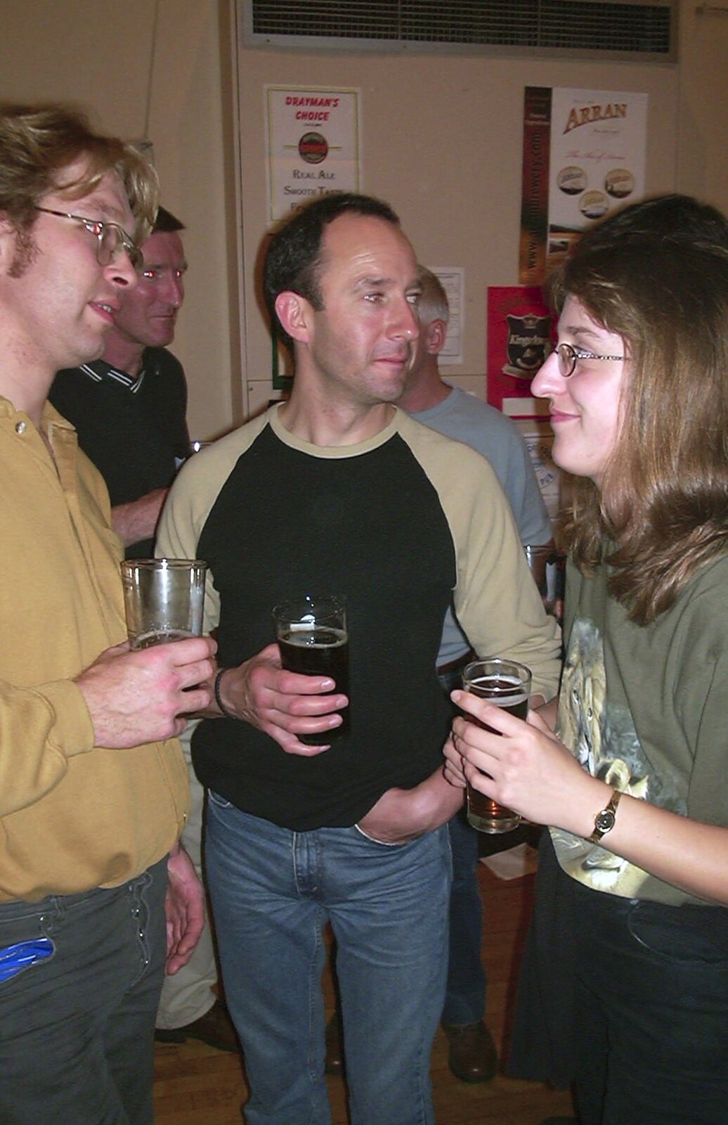 Marc, DH and Suey from The Norwich Beer Festival, St. Andrew's Hall, Norwich - 24th October 2001
