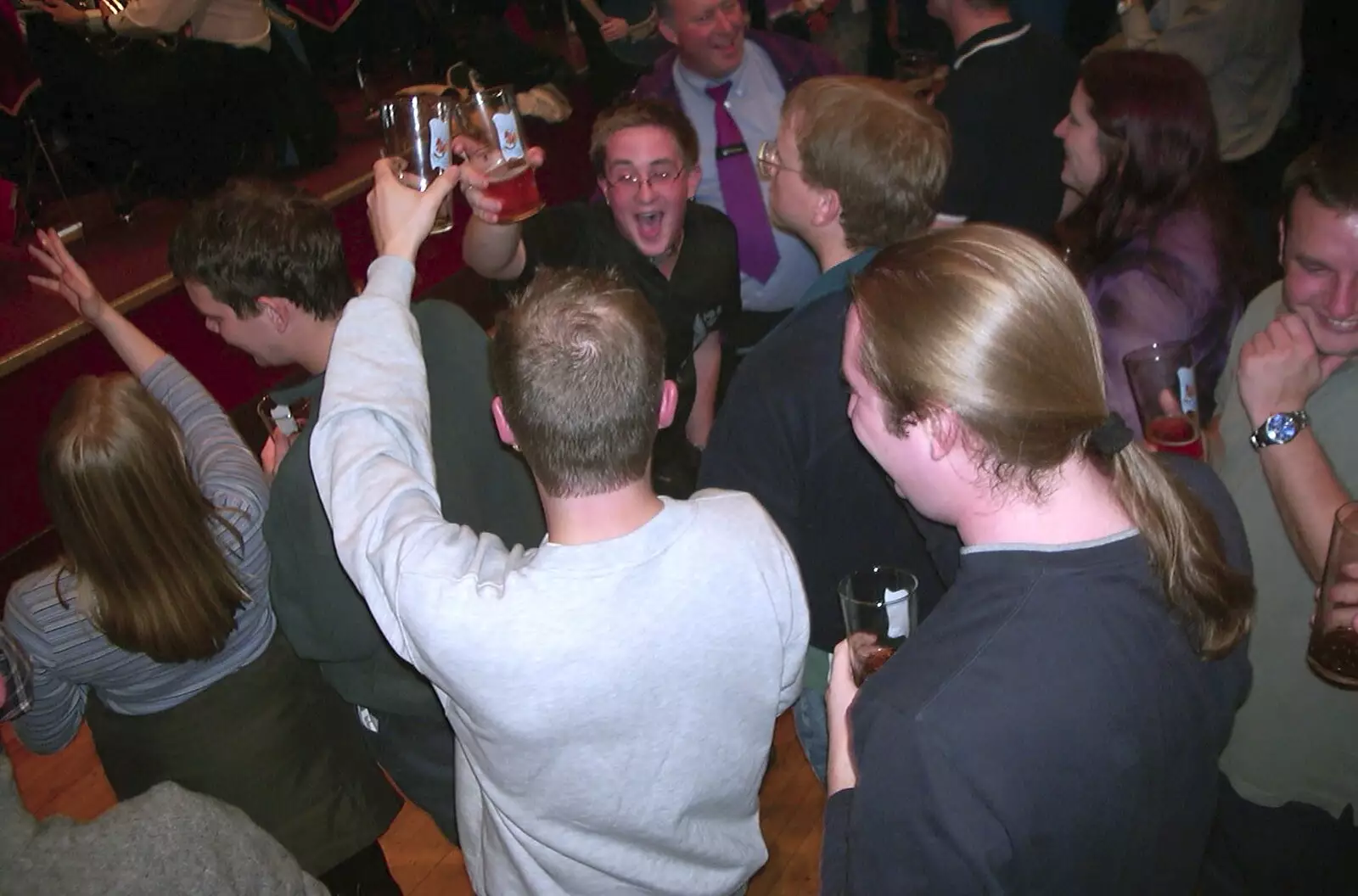 Some rowdy crowd scenes, from The Norwich Beer Festival, St. Andrew's Hall, Norwich - 24th October 2001