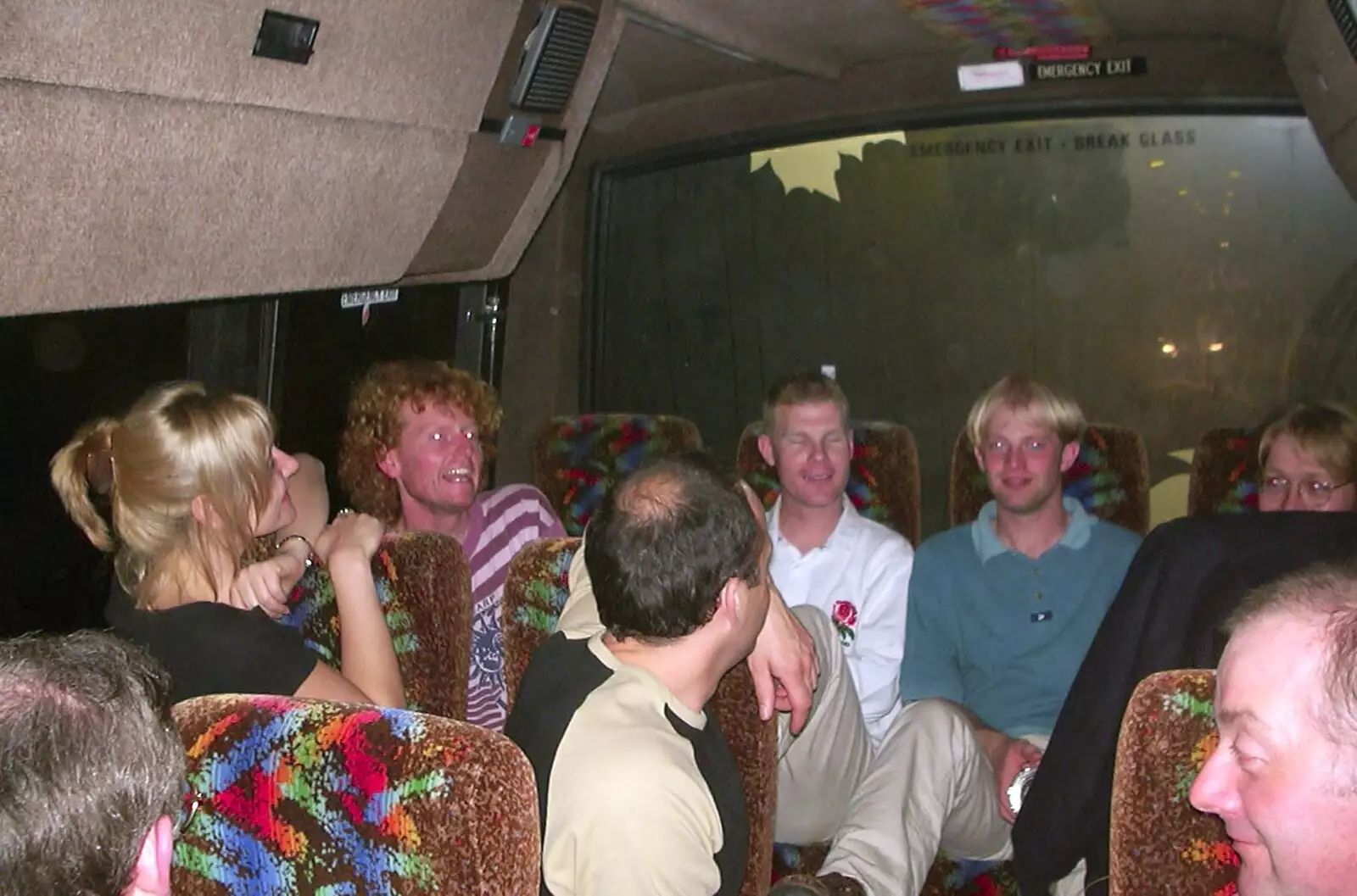 More bus shenanigans, from The Norwich Beer Festival, St. Andrew's Hall, Norwich - 24th October 2001