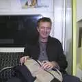 Nosher on an underground train, Sis's Kitchen, Morden, London - 15th November 2001