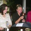 Michelle has a pyromaniac moment, 3G Lab at Henry's, Quayside, Cambridge - 5th December 2001