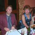 Nigel and Jenny, The BSCC Christmas Dinner, Brome Swan, Suffolk - 7th December 2001