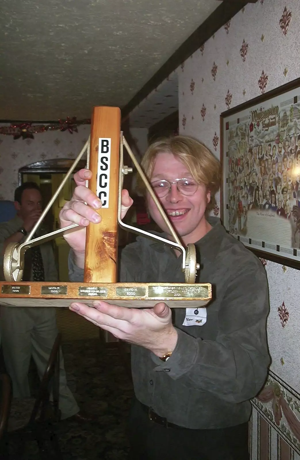 Marc is also a stabiliser winner, from The BSCC Christmas Dinner, Brome Swan, Suffolk - 7th December 2001