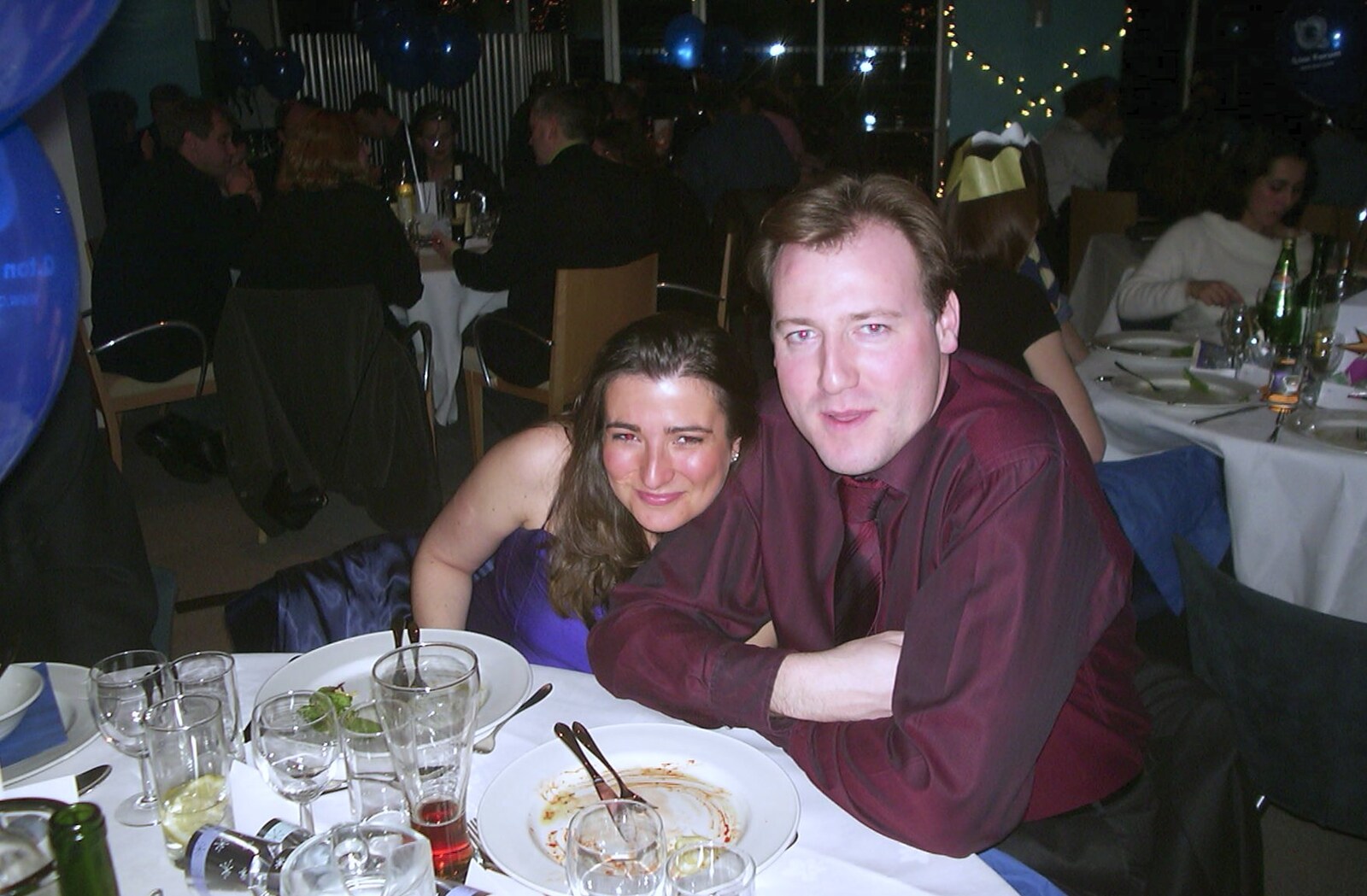 Crispin and his wife from 3G Lab Christmas Party, Q-Ton Centre, Cambridge - 20th December 2001
