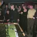 There's a Scalextric set up, 3G Lab Christmas Party, Q-Ton Centre, Cambridge - 20th December 2001