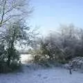 Snow on the side field, Nearly Christmas With Sis and Matt, Brome, Suffolk - 24th December 2001