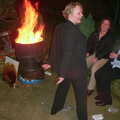 There's a fire in a barrel going on, A 3G Lab New Year at Michelle's, St Ives, Cambridgeshire - 31st December 2001