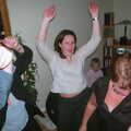 Hannah's really getting in the zone, A 3G Lab New Year at Michelle's, St Ives, Cambridgeshire - 31st December 2001