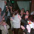 Party poppers go off at midnight, A 3G Lab New Year at Michelle's, St Ives, Cambridgeshire - 31st December 2001