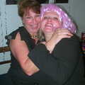 Michelle's in a pink wig, A 3G Lab New Year at Michelle's, St Ives, Cambridgeshire - 31st December 2001