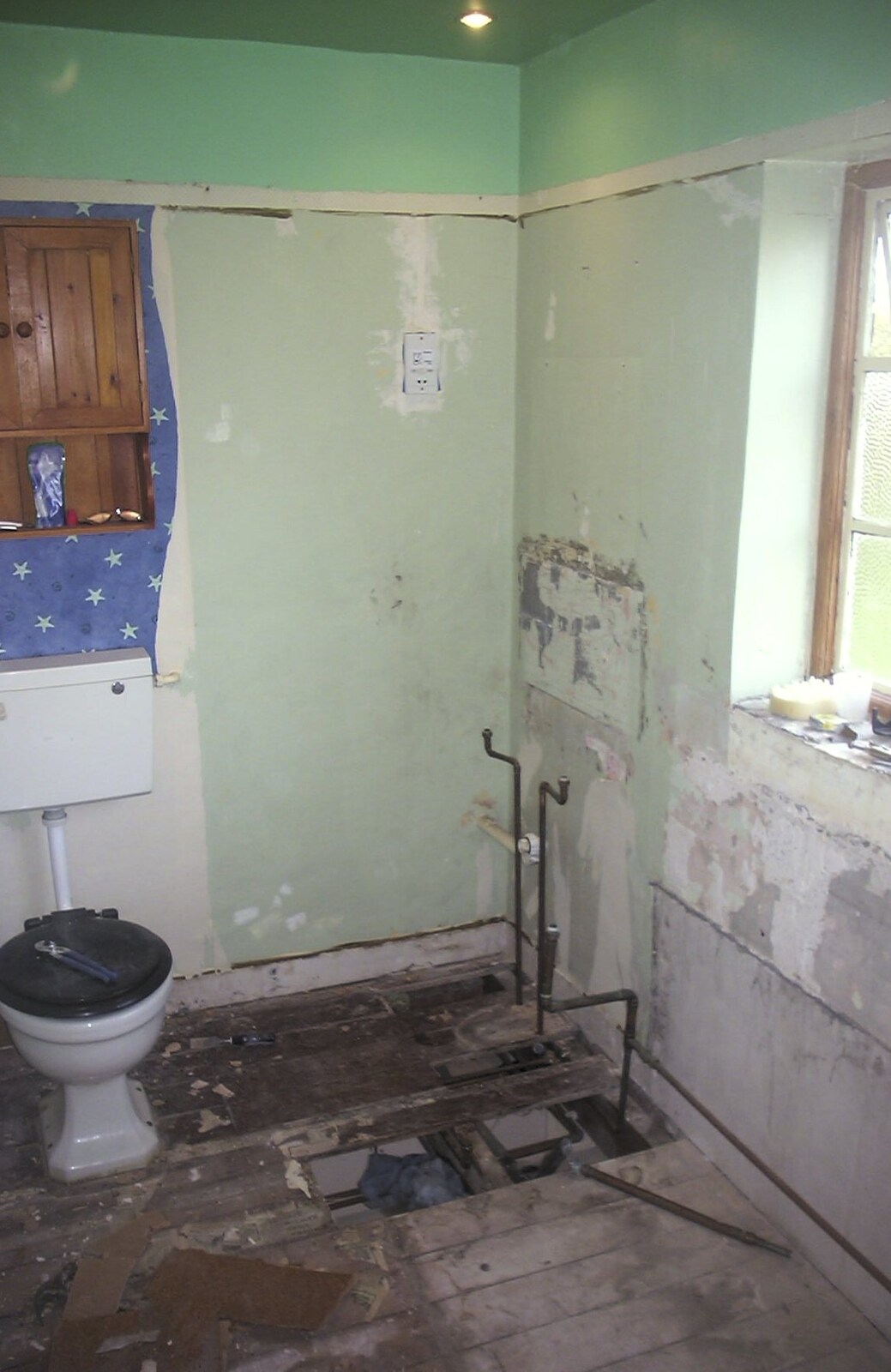 The old sink and bath have bene removed from Bathroom Rebuilding, Brome, Suffolk - 1st February 2002
