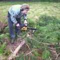 More chainsawing, Marc Chops Trees, Richard Stallman and a March Miscellany, Suffolk and Cambridge - 5th March 2002
