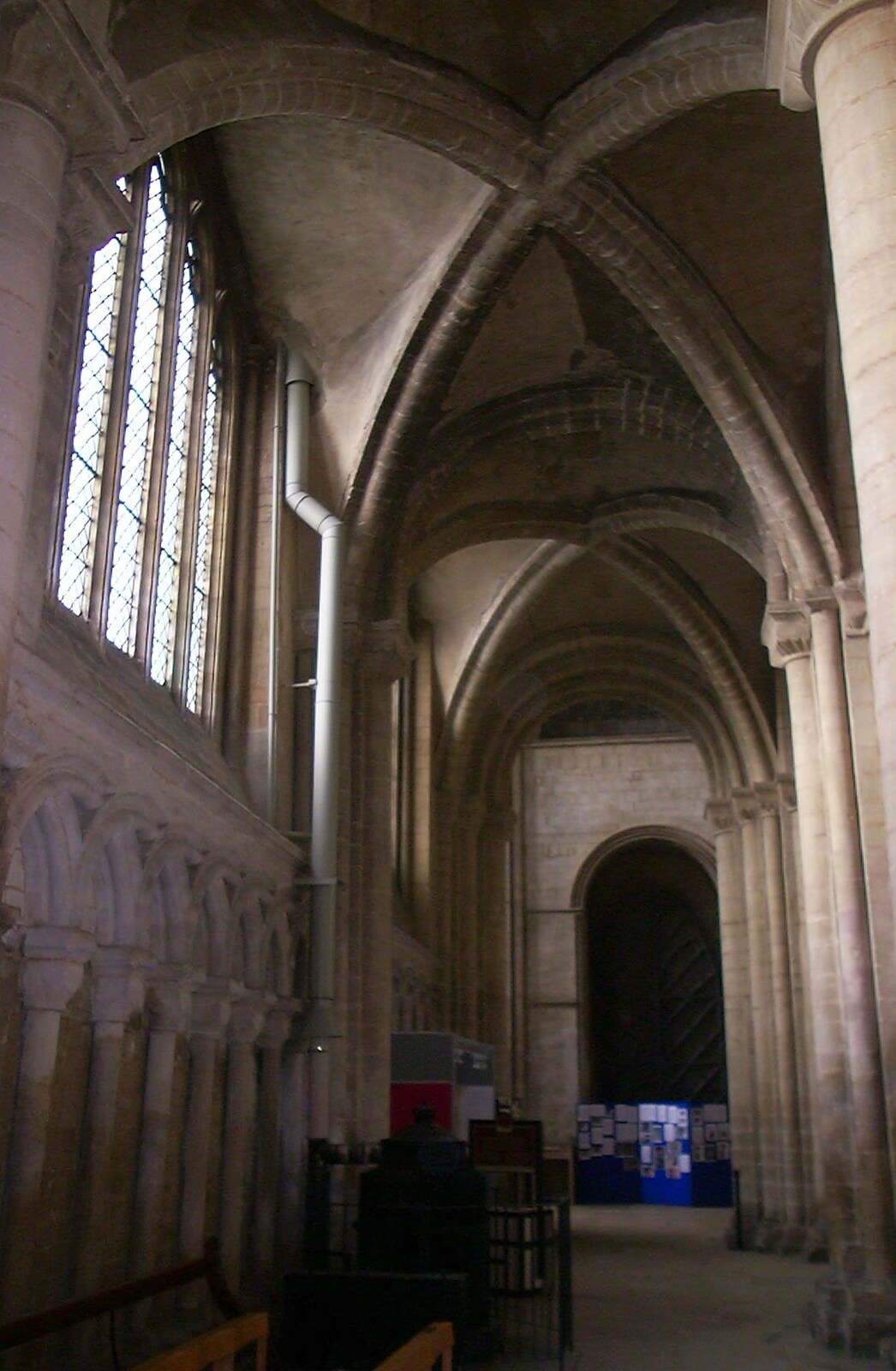 Vaulted ceilings of Peterborough Cathedral from Marc Chops Trees, Richard Stallman and a March Miscellany, Suffolk and Cambridge - 5th March 2002
