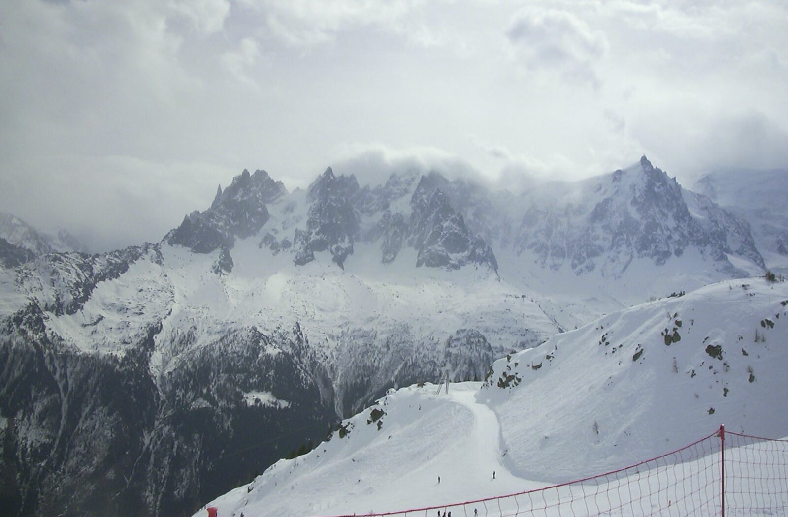 A mountain view from 3G Lab Goes Skiing In Chamonix, France - 12th March 2002