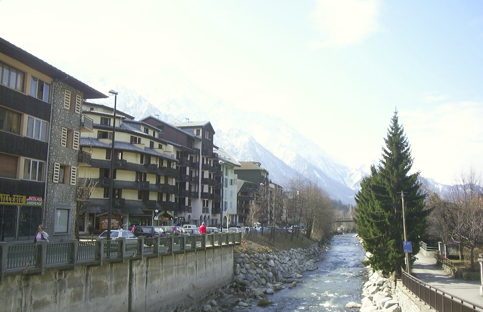 An alpine river from 3G Lab Goes Skiing In Chamonix, France - 12th March 2002