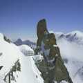 A curious rock outcrop, 3G Lab Goes Skiing In Chamonix, France - 12th March 2002